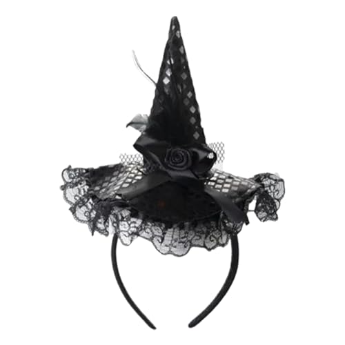 Hexenhut Stirnband Erwachsene, Hexenhüte Kopfband | Halloween Witch Hut Stirnband Erwachsener Halloween Hexenhut -Kopf -Band Halloween Hexenhut von Generic