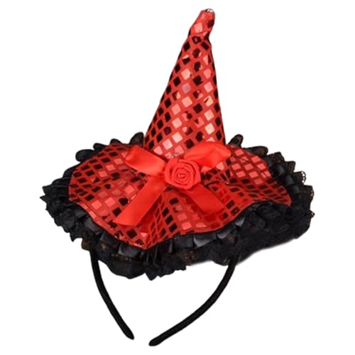 Hexenhut Stirnband Erwachsene, Hexenhüte Kopfband | Halloween Witch Hut Stirnband Erwachsener Halloween Hexenhut -Kopf -Band Halloween Hexenhut von Generic