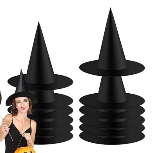 Hexenhut für Damen, Halloween-Hexenhut für Damen, 12 Stück Hexenhut für Halloween-Party, Cosplay-Party, Halloween-Partydekorationen für Hexenhut für Damen, Halloween-Hexenhut für Damen, 12 Stück Hexenhut für Halloween-Party, Cosplay-Party, Halloween-Partydekorationen für von Generic