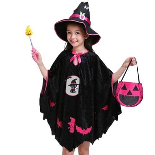 Hexenkleid für Mädchen, Hexenkostüm für Mädchen, Halloween-Cosplay-Kostüme, Halloween-Kostüm, Hexenkostüm für Mädchen, niedliche Märchenhexenkostüme von Hallow von Generic