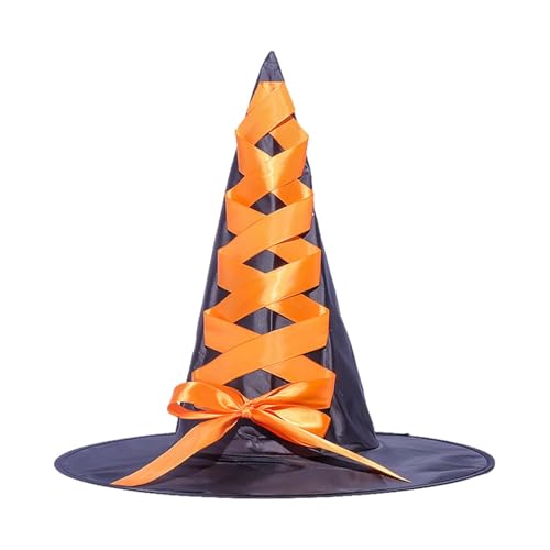 Hexenkostüm für Mädchen, Halloween Fairytale Accessoires Fancy verkleiden Hexen Zauberer Cosplay Hut Hexe Besen für Teenager Mädchen Rollenspiel, Ankleideparty, von Generic