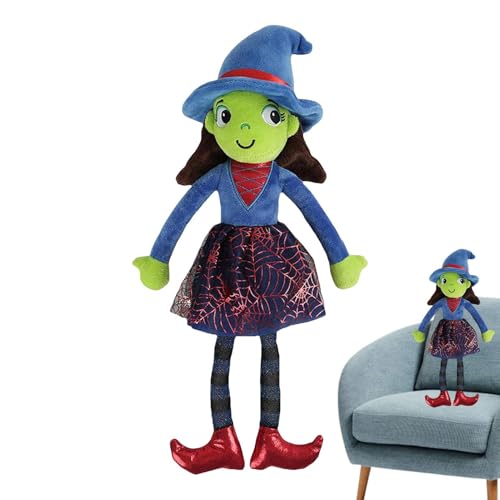 Hexenpuppe Plüsch - Halloween -Spielzeug, gefüllte Figur, weicher Stoff | Nettes hautfreundliches Geschenk, schönes Dekorationsstück für Baby-Mädchen-Sofa Bett, Bürotisch, Wohnzimmerregal, gruselige s Hexenpuppe Plüsch - Halloween -Spielzeug, gefüllte Figur, weicher Stoff | Nettes hautfreundliches Geschenk, schönes Dekorationsstück für Baby-Mädchen-Sofa Bett, Bürotisch, Wohnzimmerregal, gruselige s von Generic
