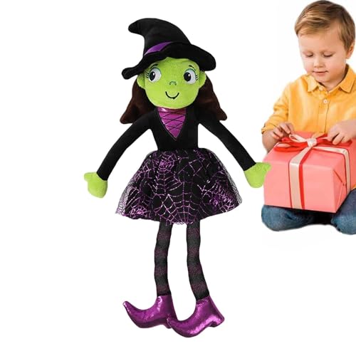 Hexenpuppe – Süßes und hautfreundliches Halloween-Plüschtier | Süßes kleines Plüschtier, Baby-Geschenk für Mädchen, geeignet für Halloween-Party-Dekoration, Bett, Büro, Wohnzimmer Hexenpuppe – Süßes und hautfreundliches Halloween-Plüschtier | Süßes kleines Plüschtier, Baby-Geschenk für Mädchen, geeignet für Halloween-Party-Dekoration, Bett, Büro, Wohnzimmer von Generic