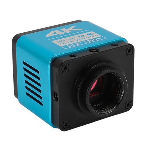 High Definition 4K Industrial Microscope Camera, 8,3 MP Pixelauflösung mit Elektronischem Okular, Unterstützt 64 GB Mikrospeicherkarte, Ideal für Wissenschaftliche Experimente (EU-Stecker) von Generic