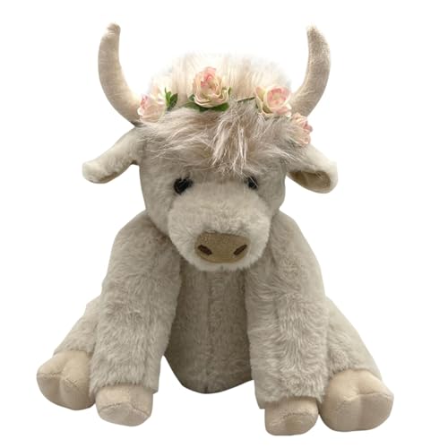 Highland Cow Plush – 25,4 cm Highland Kuh mit Musik – Plüschtier Kuh, , Highland Vieh vor dem Schlafengehen, Yak aus Plüsch für die Altersstufen Highland Cow Plush – 25,4 cm Highland Kuh mit Musik – Plüschtier Kuh, , Highland Vieh vor dem Schlafengehen, Yak aus Plüsch für die Altersstufen von Generic