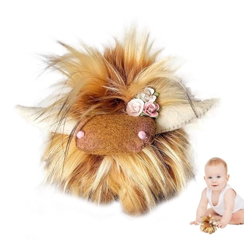 Highlands Cow Toy - Mignon Spielzeug in Kuh Plüsch aus Highlands, dauerhafte Plüschtiere | Spielzeug für Kinder für Jungen und Mädchen, Heimtextilien von Generic