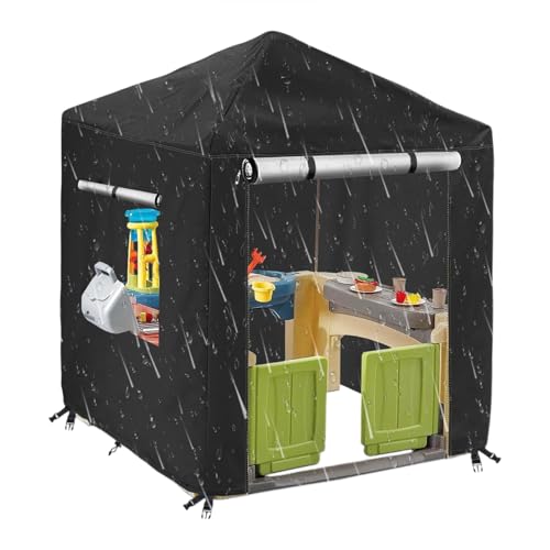 Hinterhof-Spielhaus-Abdeckung | Winddichte Outdoor-Spielhaus-Abdeckung Staubdichte Spielhaus-Schutzhülle für Park 55,91 x 55,91 x 60,24 cm Hinterhof-Spielhaus-Abdeckung | Winddichte Outdoor-Spielhaus-Abdeckung Staubdichte Spielhaus-Schutzhülle für Park 55,91 x 55,91 x 60,24 cm von Generic