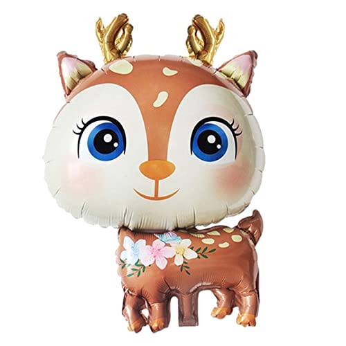 Hirschballons - Hirschförmige Tierballons - Sika Hirsch Luftballons - Cartoon Tier Hirsch Wildlife Ballons - Weihnachtsdekoration Aluminiumfolie Ballon Kindergeburtstag Party Dekoration Hirschballons - Hirschförmige Tierballons - Sika Hirsch Luftballons - Cartoon Tier Hirsch Wildlife Ballons - Weihnachtsdekoration Aluminiumfolie Ballon Kindergeburtstag Party Dekoration von Generic