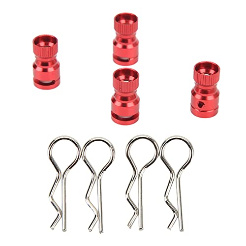 Hochfestes Magnetmetall -RC -Körperhülle -Mount -Säulenloch -Locator für Magnetmetall für PC -PVC -Schalen -RC -Auto - 4pcs Robus Aluminiumlegierung mit Stabiler Leistung - von Generic
