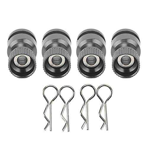 Hochfestes Magnetmetall -RC -Körperhülle -Mount -Säulenloch -Locator für Magnetmetall für PC -PVC -Schalen -RC -Auto - 4pcs Robus Aluminiumlegierung mit Stabiler Leistung - von Generic