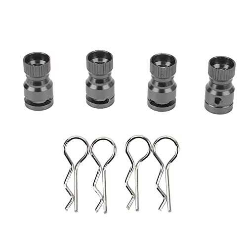 Hochfestes Magnetmetall -RC -Körperhülle -Mount -Säulenloch -Locator für Magnetmetall für PC -PVC -Schalen -RC -Auto - 4pcs Robus Aluminiumlegierung mit Stabiler Leistung - von Generic