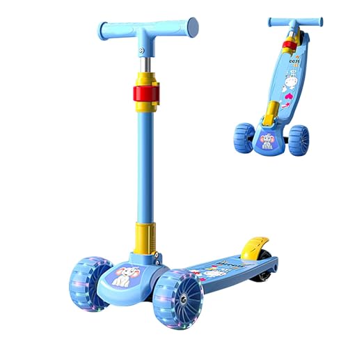 Höhenverstellbarer Tretroller für | Verstellbarer Tretroller mit Fußbremse – und Mädchen im Alter von 2 bis 12 Jahren, Outdoor-Radroller für Spielplatz, Park Höhenverstellbarer Tretroller für | Verstellbarer Tretroller mit Fußbremse – und Mädchen im Alter von 2 bis 12 Jahren, Outdoor-Radroller für Spielplatz, Park von Generic