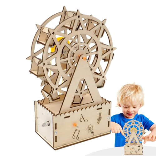 Hölzerne Ferris -Rad -Musikbox - 4.33x2,56x7,87 Zoll Ferris Versammlung, Holzmusikbox Ferrris Wheel Craft Kits für Erwachsene Teen Boy Geburtstag Weihnachten Hölzerne Ferris -Rad -Musikbox - 4.33x2,56x7,87 Zoll Ferris Versammlung, Holzmusikbox Ferrris Wheel Craft Kits für Erwachsene Teen Boy Geburtstag Weihnachten von Generic