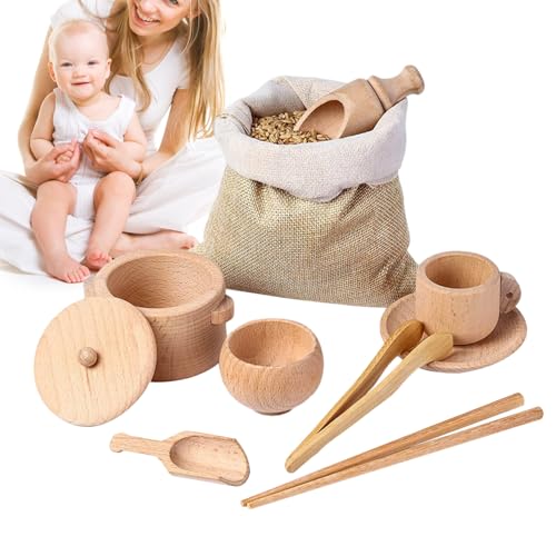 Hölzerne Sensorische Werkzeuge - 8 Stücke, Natürliches Holz, Beige, Löffel Transfundieren, Motorräder, Küchenspiel | Sichere Utensilien Für Kinder Mit Aktivitätenkoordination PR -Koordinati Hölzerne Sensorische Werkzeuge - 8 Stücke, Natürliches Holz, Beige, Löffel Transfundieren, Motorräder, Küchenspiel | Sichere Utensilien Für Kinder Mit Aktivitätenkoordination PR -Koordinati von Generic