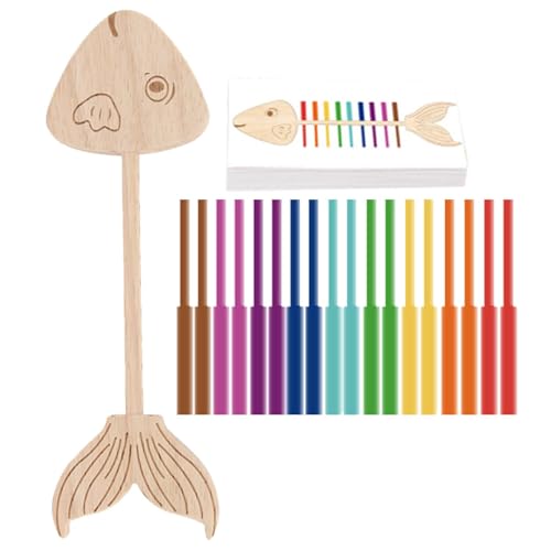 Hölzerne sensorische passende Spiele, Farbsortierspielzeug für Kleinkind - Kinder -Holzfarbsortierstock - Fischform Design Vorschule Lernspielzeug für Kindertag, Geburtstag, Weihnachten und Ostern Hölzerne sensorische passende Spiele, Farbsortierspielzeug für Kleinkind - Kinder -Holzfarbsortierstock - Fischform Design Vorschule Lernspielzeug für Kindertag, Geburtstag, Weihnachten und Ostern von Generic