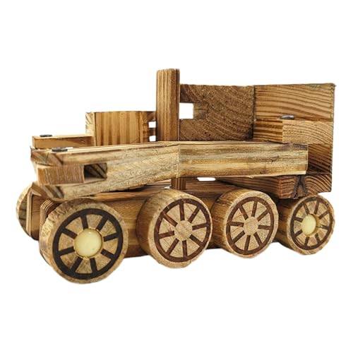 Hölzernen Bagger Lernspielzeug Tragbares Holzauto für Jungen Mädchen Kleinkinder von Generic