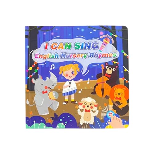 Hörbücher für Kinder | Audiobücher mit Tierwörtern in Englisch und 15 Liedern | Lernspielzeug für und Mädchen, frühes Lernen, Sprachentwicklung, Stimulation von Generic