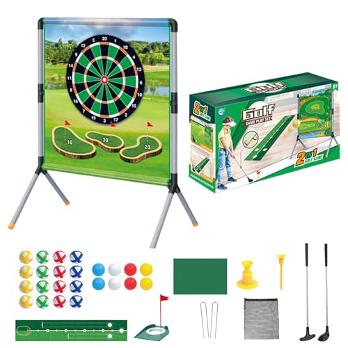 Hof Golfspiel,Golf Abschlagmatte Mit Wurfspiel Für Groß Und Klein - Sportspielset Trainingsspielzeug Für Erwachsene Und Kinder Gartenvergnügen Draußen Hof Golfspiel,Golf Abschlagmatte Mit Wurfspiel Für Groß Und Klein - Sportspielset Trainingsspielzeug Für Erwachsene Und Kinder Gartenvergnügen Draußen von Generic
