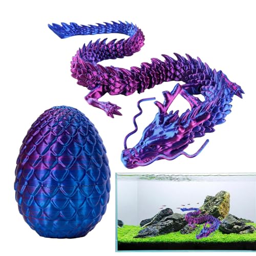 Holdes Kristall-Drachen-Figur-, Gedrucktes Drachenei,Dragon Egg, Bewegliche Gelenke Drache Mit Ei, Gedruckter Überraschungsdrache Im Ei, Voller Beweglicher Drache,Mysteriöse Dracheneier Holdes Kristall-Drachen-Figur-, Gedrucktes Drachenei,Dragon Egg, Bewegliche Gelenke Drache Mit Ei, Gedruckter Überraschungsdrache Im Ei, Voller Beweglicher Drache,Mysteriöse Dracheneier von Generic