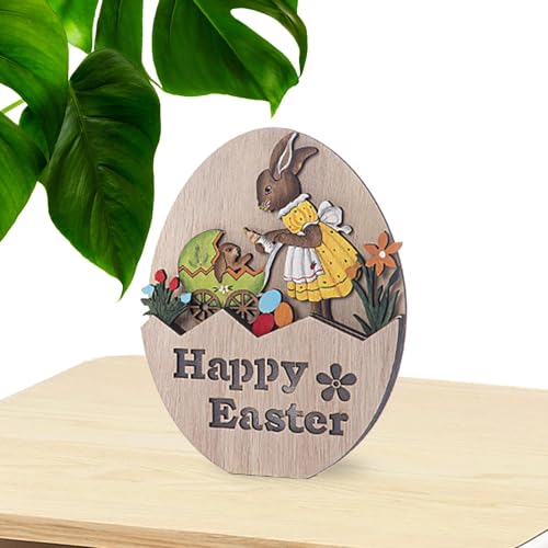 -Ostern-Tischation,Ostern- -Tischschild - Holzschnitzerei Schild | Nachtlicht, niedliche, Exquisite Tischation für Schränke, Tische, Kamine -Ostern-Tischation,Ostern- -Tischschild - Holzschnitzerei Schild | Nachtlicht, niedliche, Exquisite Tischation für Schränke, Tische, Kamine von Generic