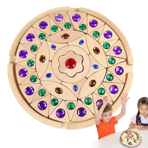 Holz Regenbogen Blöcke - Stapel Set, glitzerndes Gebäudespielzeug | Festliche Zierblöcke Urlaub, gemusterte Lernsteine Kinder, einzigartiges Stapelspiel Geburtstagsfeiern Holz Regenbogen Blöcke - Stapel Set, glitzerndes Gebäudespielzeug | Festliche Zierblöcke Urlaub, gemusterte Lernsteine Kinder, einzigartiges Stapelspiel Geburtstagsfeiern von Generic