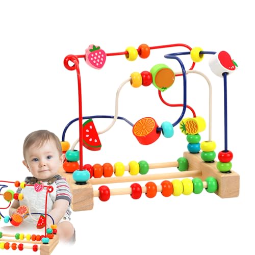 Holzferse Maze - Baby Aktivitätsspielzeug Abacus Spiel aus Holz | Entwicklung der Farberkennung für Kinder Mädchen für , Lerngeschenk im Vorschulalter Holzferse Maze - Baby Aktivitätsspielzeug Abacus Spiel aus Holz | Entwicklung der Farberkennung für Kinder Mädchen für , Lerngeschenk im Vorschulalter von Generic