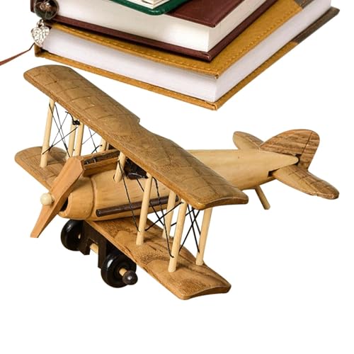 Holzflugzeug, Vintage -Flugzeugmodell, tragbares Holz -Desktop -Flugzeugmodell, Flugzeughandwerk Model für Erwachsene, Mädchen, Geburtstagsgeschenk für Kinder Holzflugzeug, Vintage -Flugzeugmodell, tragbares Holz -Desktop -Flugzeugmodell, Flugzeughandwerk Model für Erwachsene, Mädchen, Geburtstagsgeschenk für Kinder von Generic