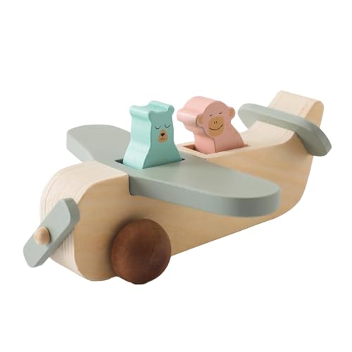 Holzflugzeug Spielzeug, Flugzeug Spielzeug, Geschenke für Jungen, Montessori Spielzeug für Babys von Generic