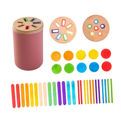 Holzform Sortierspielzeug für Kinder, Lernspiel für Jungen Und Mädchen, Rosa Holzform Sortierspielzeug für Kinder, Lernspiel für Jungen Und Mädchen, Rosa von Generic