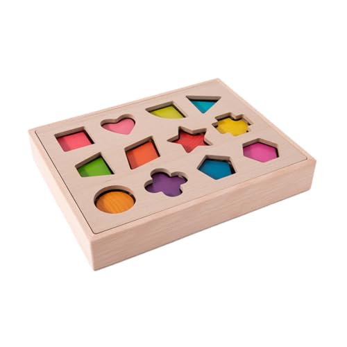 Holzform Sortierspielzeug für Kinder, Puzzle Und Matching Box Zur Förderung Der Koordination, Bunt Holzform Sortierspielzeug für Kinder, Puzzle Und Matching Box Zur Förderung Der Koordination, Bunt von Generic
