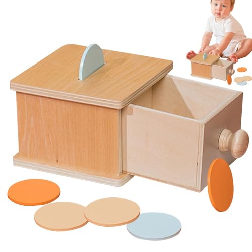 Holzkugel-Spielzeug, Münzbox mit dickeren Teilen – Spielzeug für die Entwicklung der Kleinen für Zuhause, Schule, Kindergarten von Generic