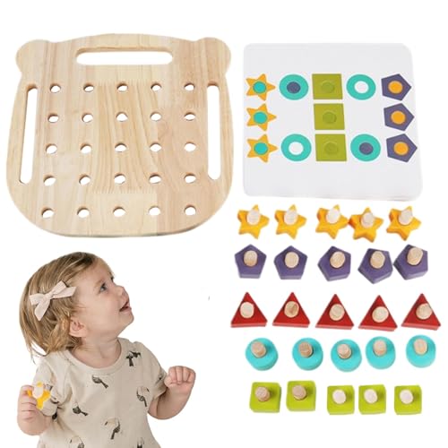Holzlernspielzeug, Holzspielzeug | Entwicklungsspiel für Feinmotorik -Fähigkeiten,Vorschule Sensorische Schraubmutter Demontage Spielzeug, Feinmotorik Farbkennung Spielzeug für Kinder Holzlernspielzeug, Holzspielzeug | Entwicklungsspiel für Feinmotorik -Fähigkeiten,Vorschule Sensorische Schraubmutter Demontage Spielzeug, Feinmotorik Farbkennung Spielzeug für Kinder von Generic