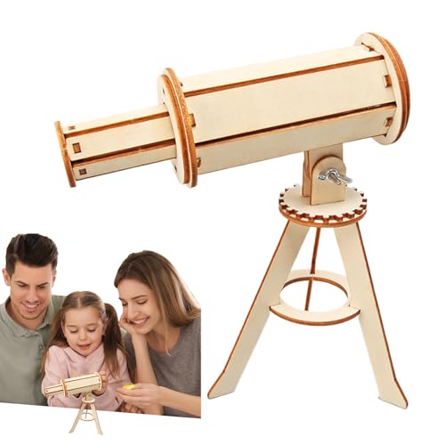 Holzmodellbausatz, Modellbausätze für Erwachsene, Holzpuzzle, robustes Teleskop-Puzzle, langlebige Modellbausätze für Jungen und Mädchen von Generic