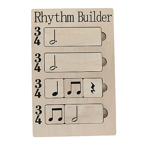 Holzmusik Rhythmusgenerator Rhythmuskarten Rhythmus Builder für Kids Educational Learning Toy von Generic