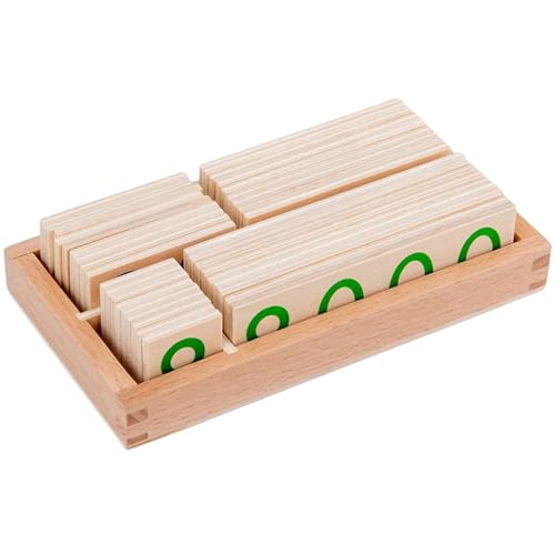 Holznummer Puzzle-Montesori Math Toys 1-9000, Vorschullernzählblöcke, 3.94x7.09x0.98in Bildungsnummer-Erkennungsspiel | Kleinkindaktivitäten frühkindliches Klassenzimmergebrauch von Generic
