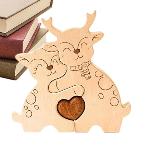 Holzpuzzle, Holzpuzzle für Erwachsene, pädagogisches Familienpuzzle mit Elch, Kunstpuzzle, Holzpuzzle für Valentinstag, Ostern, Muttertag, Muttertag Holzpuzzle, Holzpuzzle für Erwachsene, pädagogisches Familienpuzzle mit Elch, Kunstpuzzle, Holzpuzzle für Valentinstag, Ostern, Muttertag, Muttertag von Generic