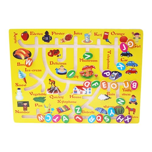 Holzpuzzle, Holzpuzzle für Kinder, Alphabetspielzeug, Lernblöcke, Spielzeug für Kinder, Labyrinth, Zahlenspielzeug, Früherziehungsspielzeug, Alphabet, Holz Holzpuzzle, Holzpuzzle für Kinder, Alphabetspielzeug, Lernblöcke, Spielzeug für Kinder, Labyrinth, Zahlenspielzeug, Früherziehungsspielzeug, Alphabet, Holz von Generic