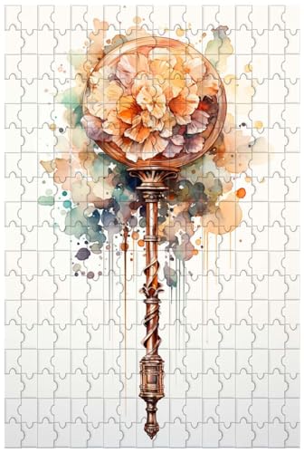 Holzpuzzle für Erwachsene, 1000 Teile, zur Aquarellillustration Einer Rassel voller Blumen (D ; 1000) von Generic