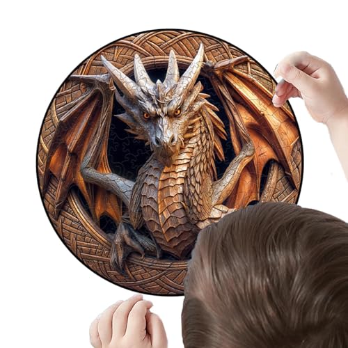 Holzpuzzle für Erwachsene, Holzpuzzle, mechanischer Drache, 150 Teile, Lern- und Lernspielzeug, einzigartige Formen, Puzzle in A-Form Holzpuzzle für Erwachsene, Holzpuzzle, mechanischer Drache, 150 Teile, Lern- und Lernspielzeug, einzigartige Formen, Puzzle in A-Form von Generic