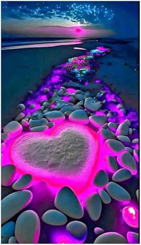 Holzpuzzle für Erwachsene, Kieselsteine in Herzform (H ; 1000 Piece) von Generic