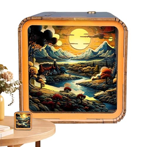 Holzpuzzle mit LED, Holzpuzzles Nachtlicht, Holzpuzzle bei Sonnenuntergang, Holzpuzzles Nachtlicht, Holzpuzzle für Geburtstagsgeschenke Holzpuzzle mit LED, Holzpuzzles Nachtlicht, Holzpuzzle bei Sonnenuntergang, Holzpuzzles Nachtlicht, Holzpuzzle für Geburtstagsgeschenke von Generic
