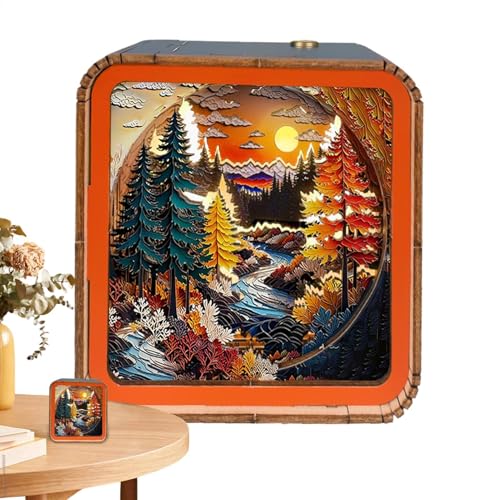 Holzpuzzle mit LED-Licht, Nachtlicht aus Holz, Holzpuzzle, kabellos, LED, Holzpuzzle mit Nachtlicht, Spielzeug, Dekoration Holzpuzzle mit LED-Licht, Nachtlicht aus Holz, Holzpuzzle, kabellos, LED, Holzpuzzle mit Nachtlicht, Spielzeug, Dekoration von Generic