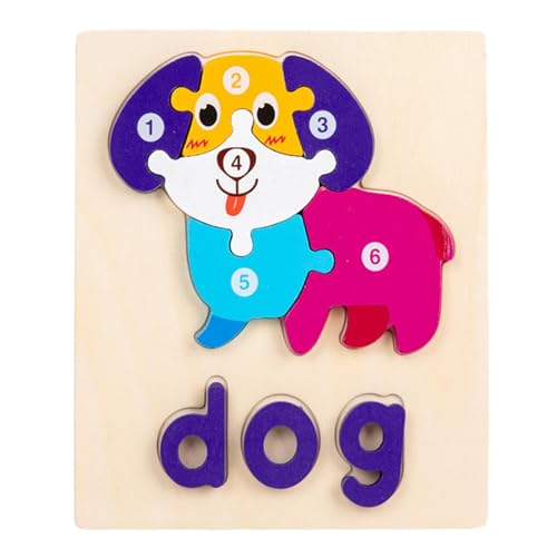 Holzpuzzles für Kleinkinder | STEM-Puzzles | Lernspielzeug für Puzzles | Vorschul-Puzzle-Set für Kinder, Wörterlernen, Spielzeug für 3 Jahre und mehr Holzpuzzles für Kleinkinder | STEM-Puzzles | Lernspielzeug für Puzzles | Vorschul-Puzzle-Set für Kinder, Wörterlernen, Spielzeug für 3 Jahre und mehr von Generic