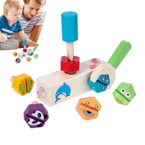 Holzschrauben-Spielzeug, Feinmotorik-Kombinationsspiel, Lernspielzeug, Cartoon, buntes Holzspielzeug für Mädchen, Ju Holzschrauben-Spielzeug, Feinmotorik-Kombinationsspiel, Lernspielzeug, Cartoon, buntes Holzspielzeug für Mädchen, Ju von Generic