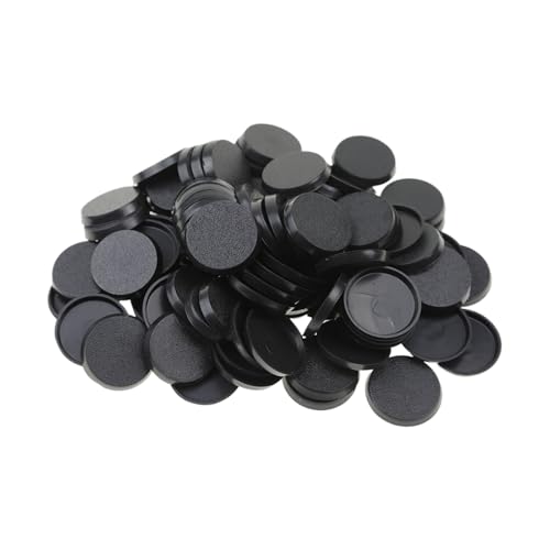 Holzsockel Modell rund – quadratische Kunststoffbasen für Figuren | Einstellbar für Actionfiguren | Grundlagen des Modells | Anzeigebasis 20 x Figur | -Szenenbauzubehör von Generic