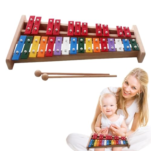 Holzspielzeug | Glockenspiel mit 27 Noten, Glockenspiel, Lernspielzeug für Mädchen und Holzspielzeug | Glockenspiel mit 27 Noten, Glockenspiel, Lernspielzeug für Mädchen und von Generic