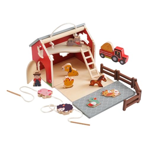 Holzspielzeug für Bauernhoftiere, Holzspielzeug für Bauernhöfe, Bauernhofspielzeug für Kleinkinder, Bauernhoftier-Set für Kinder, Lernspielzeug Holzspielzeug für Bauernhoftiere, Holzspielzeug für Bauernhöfe, Bauernhofspielzeug für Kleinkinder, Bauernhoftier-Set für Kinder, Lernspielzeug von Generic