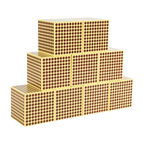 Holzspielzeug für Mathematik, Dezimalbasis Lernmaterial für Kinder, 9 Stück Holzspielzeug für Mathematik, Dezimalbasis Lernmaterial für Kinder, 9 Stück von Generic
