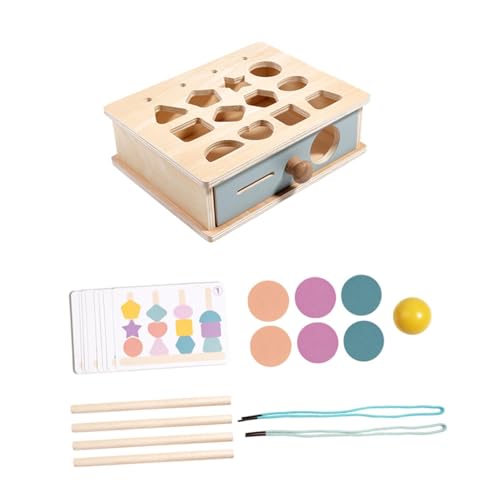 Holzstapel -Sequenzierungs -Spielzeug Set Matching Form Staper Perlen -Spielzeug für Kinder von Generic