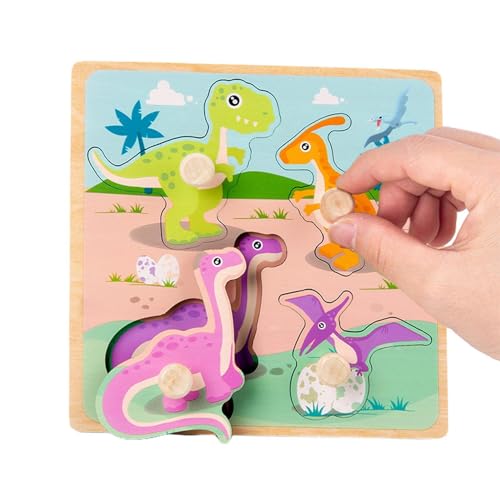 Holzsteckpuzzles für Kinder,Holzsteckpuzzles für Kinder | Formpassendes Montessori-pädagogisches Lernsortierspielzeug - Vorschullern- und Steckpuzzle-Formsortierer, Holzformbrett-Puzzles für Kinder, b von Generic